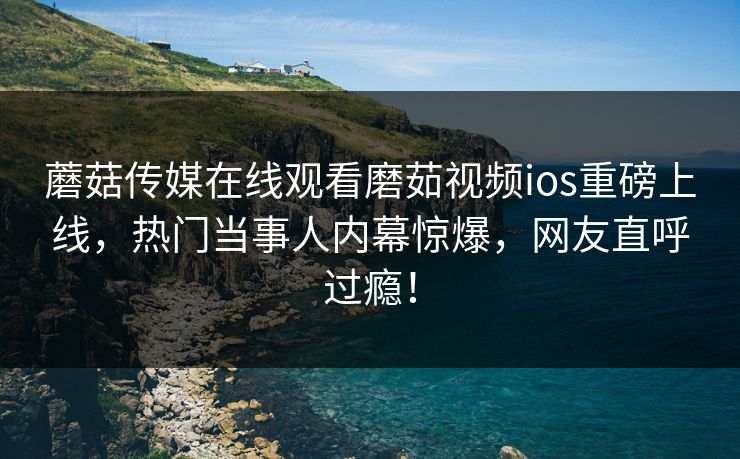 蘑菇传媒在线观看磨茹视频ios重磅上线，热门当事人内幕惊爆，网友直呼过瘾！